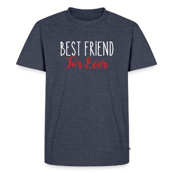 Best Friend For ever - T-shirt Premium bio Homme - bleu jeans  - Devant - Nico (187cm)
