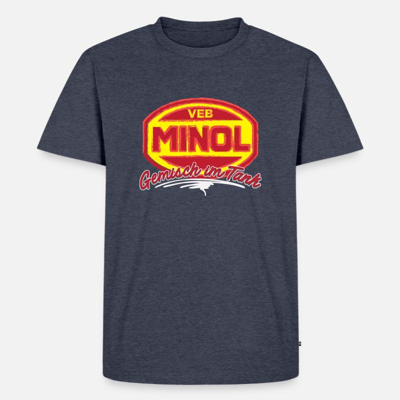 Veb Minol Gemisch im Tank - Männer Premium Bio T-Shirt - Jeansblau