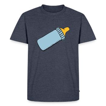 biberon - T-shirt Premium bio Homme - bleu jeans  - Devant - Nico (187cm)