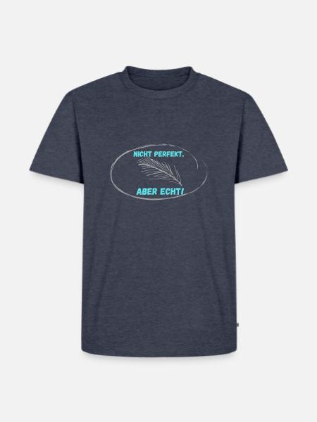 Pas PARFAIT, mais réel ! - T-shirt Premium bio Homme - bleu jeans 