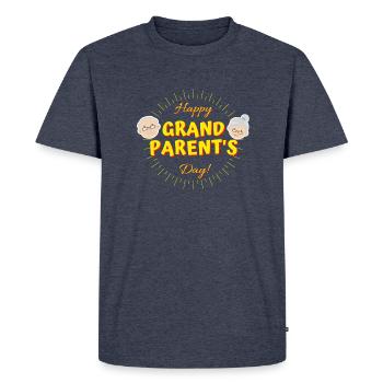 Grandparents Day - T-shirt Premium bio Homme - bleu jeans  - Devant - Nico (187cm)