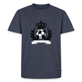fussball kronenbanner - T-shirt Premium bio Homme - bleu jeans  - Devant - Nico (187cm)