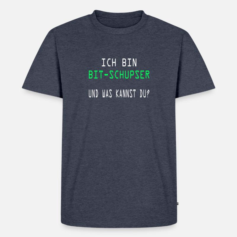 Computerarbeit Computerfreak Programmierung Coding - Männer Premium Bio T-Shirt - Jeansblau 