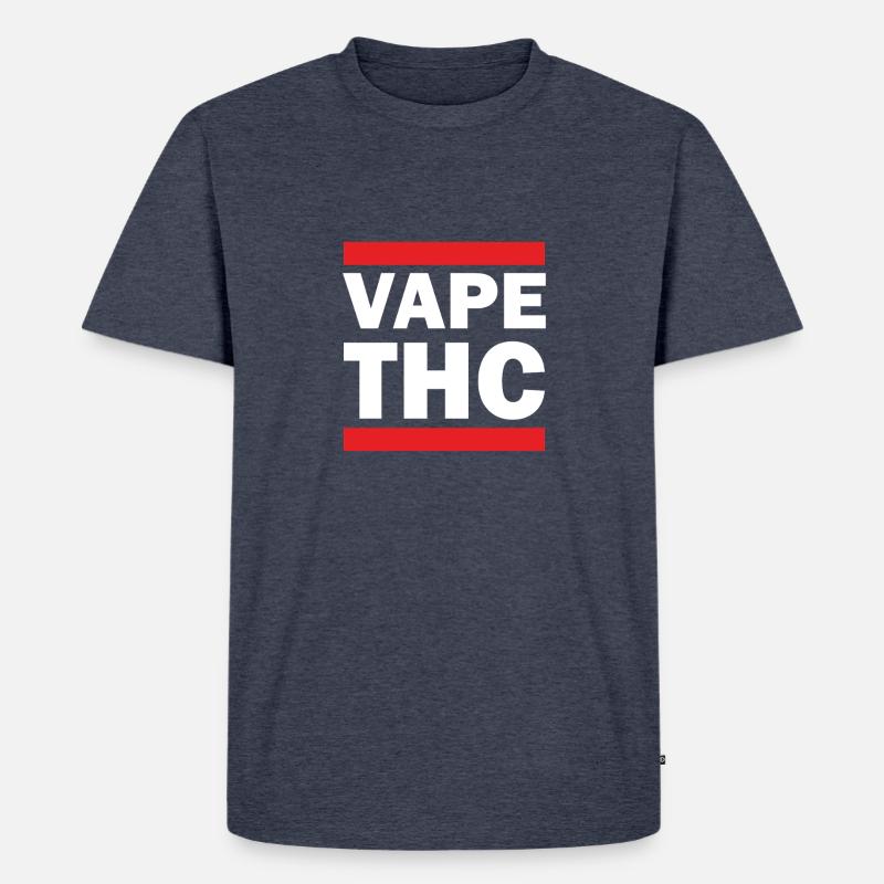 Vape THC Blanc - T-shirt Premium bio Homme - bleu jeans 
