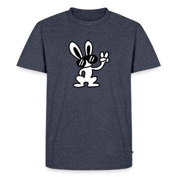 Cool - T-shirt Premium bio Homme - bleu jeans  - Devant - Nico (187cm)