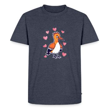 Oiseau de dessin animé - T-shirt Premium bio Homme - bleu jeans  - Devant - Nico (187cm)