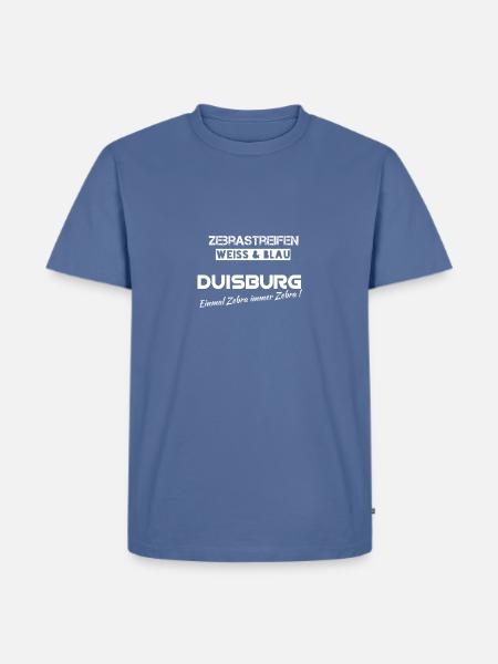 Zebra Duisburg - Männer Premium Bio T-Shirt - Taubenblau