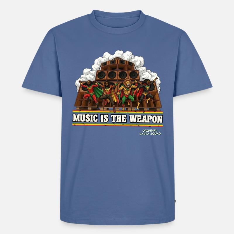 Original Rasta Squad - Männer Premium Bio T-Shirt - Taubenblau