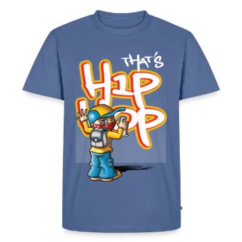 That's hip hop - T-shirt Premium bio Homme - bleu pigeon - Devant - Nico (187cm)