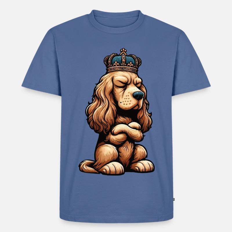 Cocker Spaniel Cockerhund Cocker Spaniel Besitzer - Männer Premium Bio T-Shirt - Taubenblau