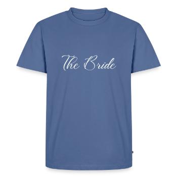 La mariée - T-shirt Premium bio Homme - bleu pigeon - Devant - Nico (187cm)