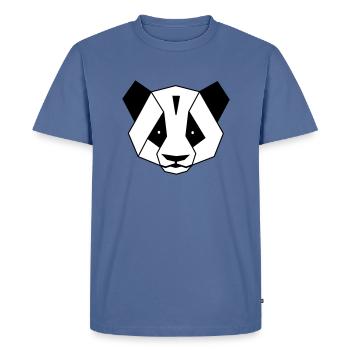 Panda - T-shirt Premium bio Homme - bleu pigeon - Devant - Nico (187cm)