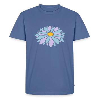 Design coloré de jolies fleurs - T-shirt Premium bio Homme - bleu pigeon - Devant - Nico (187cm)