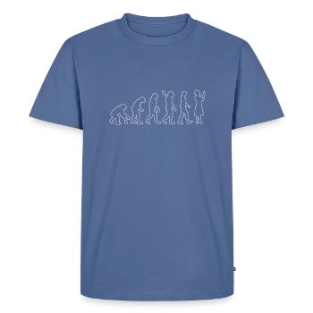 Médecin assistant médecin infirmière - T-shirt Premium bio Homme - bleu pigeon - Devant - Nico (187cm)