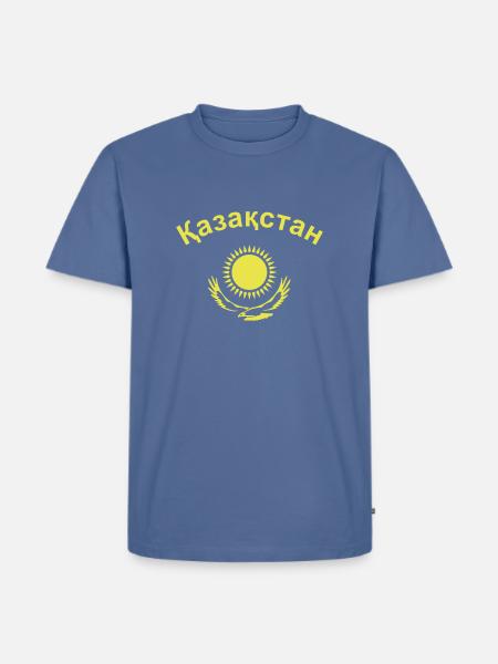 Kasachstan - Männer Premium Bio T-Shirt - Taubenblau