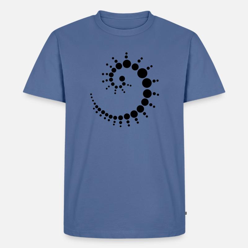 fossil - Männer Premium Bio T-Shirt - Taubenblau