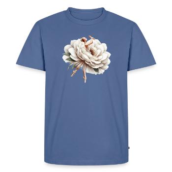 Danseuse de ballet avec tutu - T-shirt Premium bio Homme - bleu pigeon - Devant - Nico (187cm)