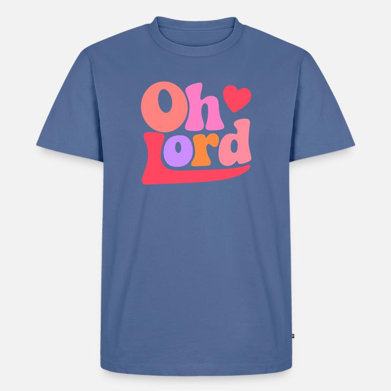 Seigneur - T-shirt Premium bio Homme - bleu pigeon