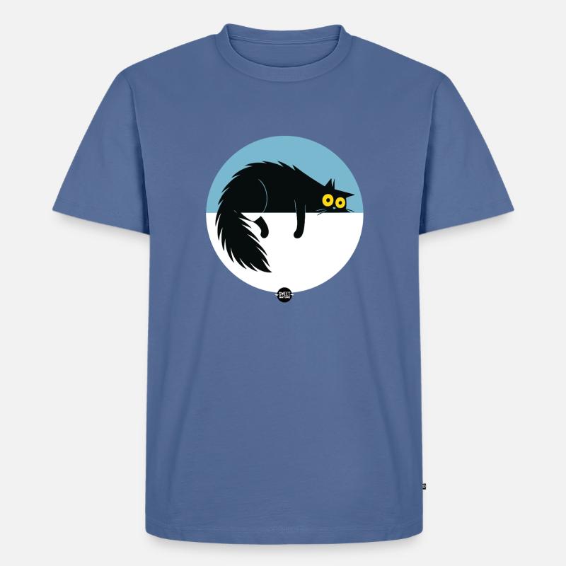 Lazy Surveillance Modus - Männer Premium Bio T-Shirt - Taubenblau
