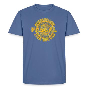Gift for Pascal - Men's Premium Organic T-Shirt - stone blue - Front - Nico (187cm)