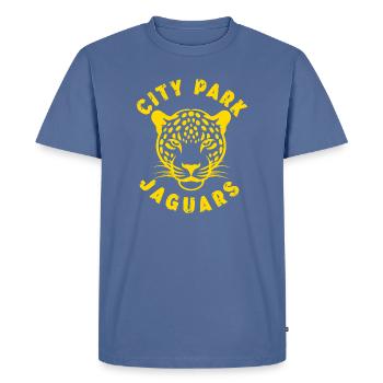 City Park Jaguars - T-shirt Premium bio Homme - bleu pigeon - Devant - Nico (187cm)