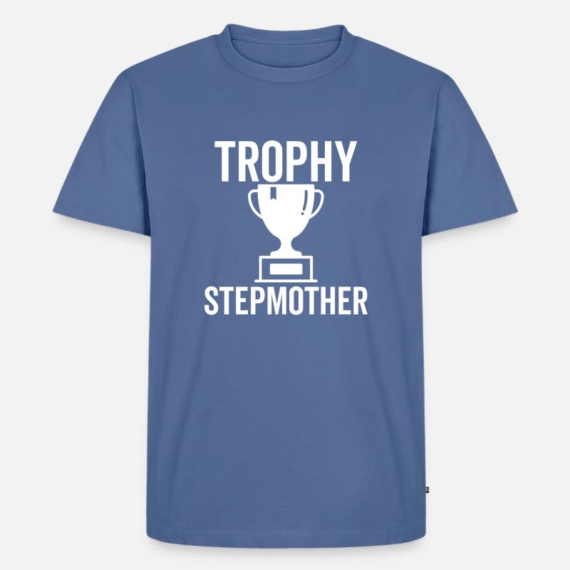 Trophäe Stiefmutter - Männer Premium Bio T-Shirt - Taubenblau