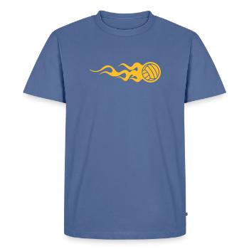Volleyball - T-shirt Premium bio Homme - bleu pigeon - Devant - Nico (187cm)