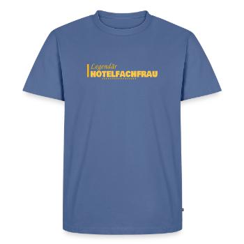 Profession : Directeur d’hôtel - T-shirt Premium bio Homme - bleu pigeon - Devant - Nico (187cm)