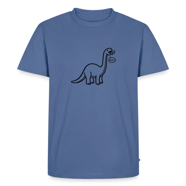Eats a Leaf — Men's Premium Organic T-Shirt