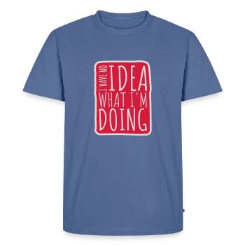 Aucune idée - T-shirt Premium bio Homme - bleu pigeon - Devant - Nico (187cm)