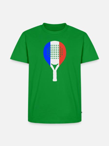 Padel-Frankreich - Männer Premium Bio T-Shirt - Grün