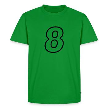 Eight - Men's Premium Organic T-Shirt - green - Front - Nico (187cm)