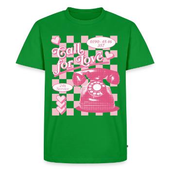 Call for Love Hotline Aesthetics - Men's Premium Organic T-Shirt - green - Front - Nico (187cm)