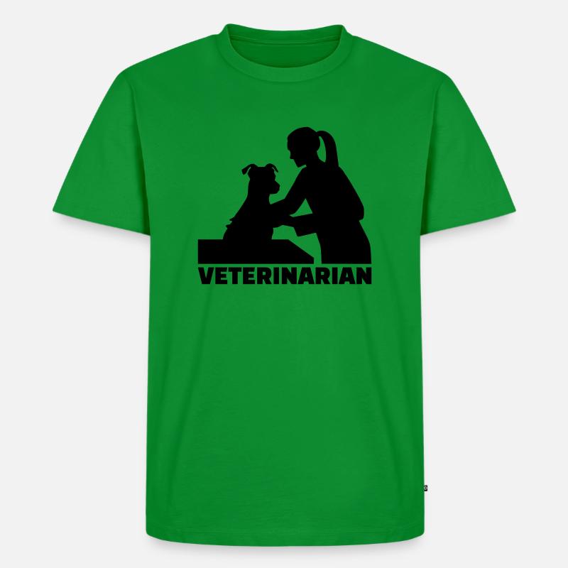 Tierarzt - Männer Premium Bio T-Shirt - Grün