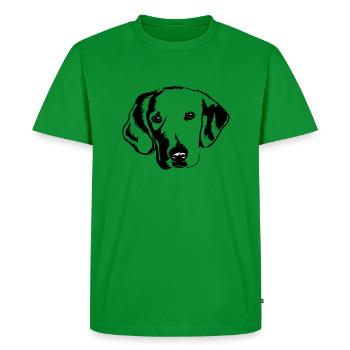Chien - T-shirt Premium bio Homme - vert - Devant - Nico (187cm)