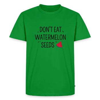 Don't eat watermelon seeds grossesse - T-shirt Premium bio Homme - vert - Devant - Nico (187cm)