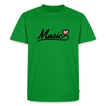 music_2c - T-shirt Premium bio Homme - vert - Devant - Nico (187cm)