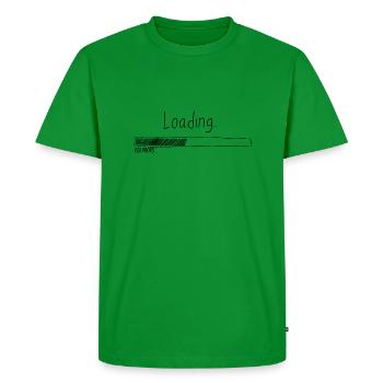 Loading bar 1337 - Men's Premium Organic T-Shirt - green - Front - Nico (187cm)