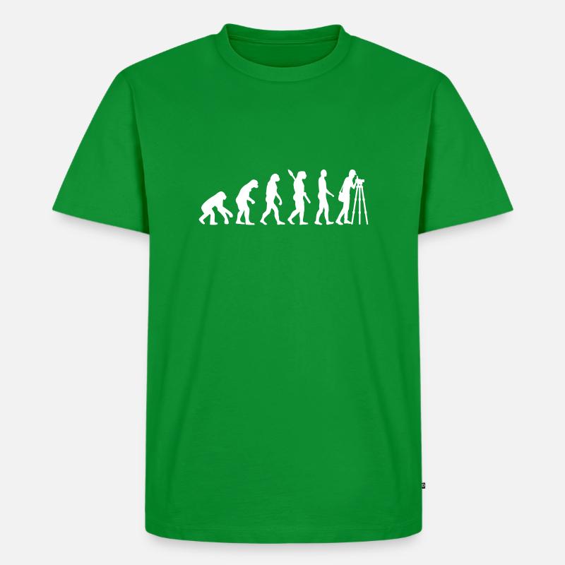 Vermesser - Männer Premium Bio T-Shirt - Grün