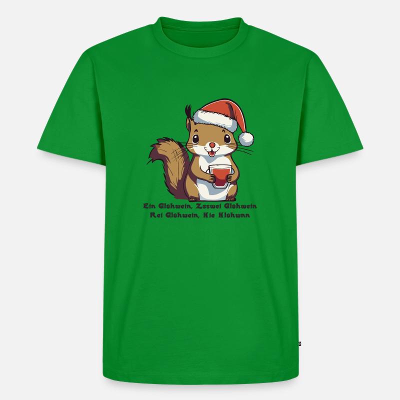 Glühhörnchen 2 - Männer Premium Bio T-Shirt - Grün