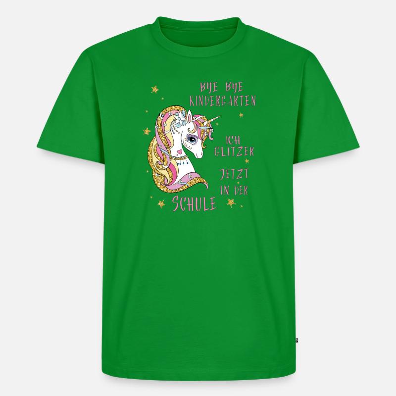 Bye Bye Kindergarten Schule - Männer Premium Bio T-Shirt - Grün
