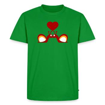 2 Snail Shell Snails Team In Love Friends - Men's Premium Organic T-Shirt - green - Front - Nico (187cm)