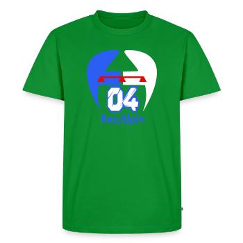  Logo Bas-Alpin - T-shirt Premium bio Homme - vert - Devant - Nico (187cm)