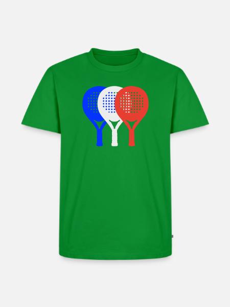 Padel-Frankreich2 - Männer Premium Bio T-Shirt - Grün
