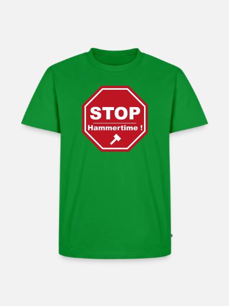 Stop Hammertime - Men's Premium Organic T-Shirt - green