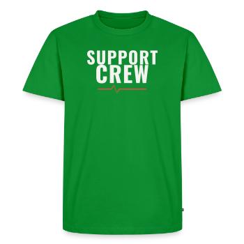 Support Crew Marathon Run Team Motivation Sports - Men's Premium Organic T-Shirt - green - Front - Nico (187cm)