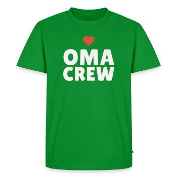 Grandma Crew Grandmother Heart Gift Mother's Day Team - Men's Premium Organic T-Shirt - green - Front - Nico (187cm)