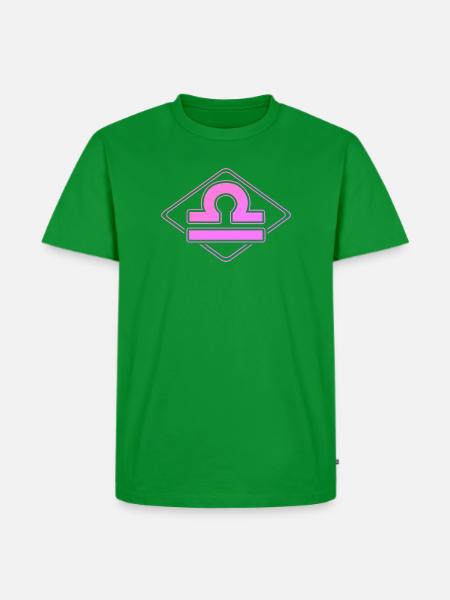 Sternzeichen Waage - Männer Premium Bio T-Shirt - Grün