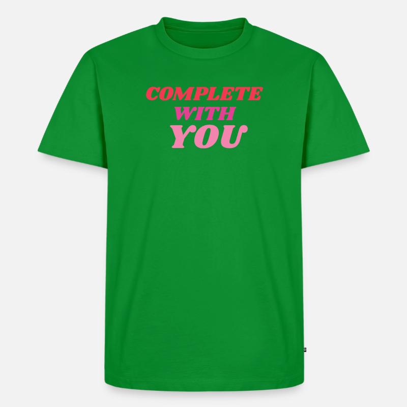Vollständig mit Dir Romantic Statement - Männer Premium Bio T-Shirt - Grün