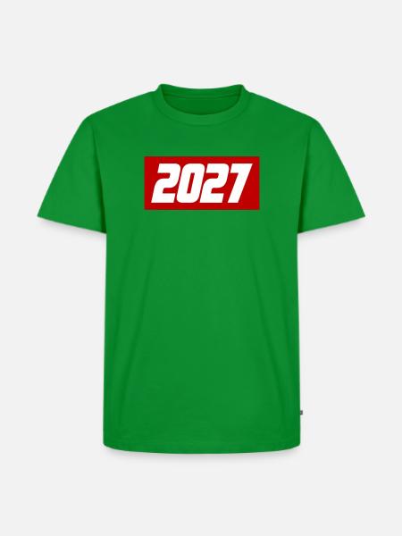 2027 Jahr - Männer Premium Bio T-Shirt - Grün